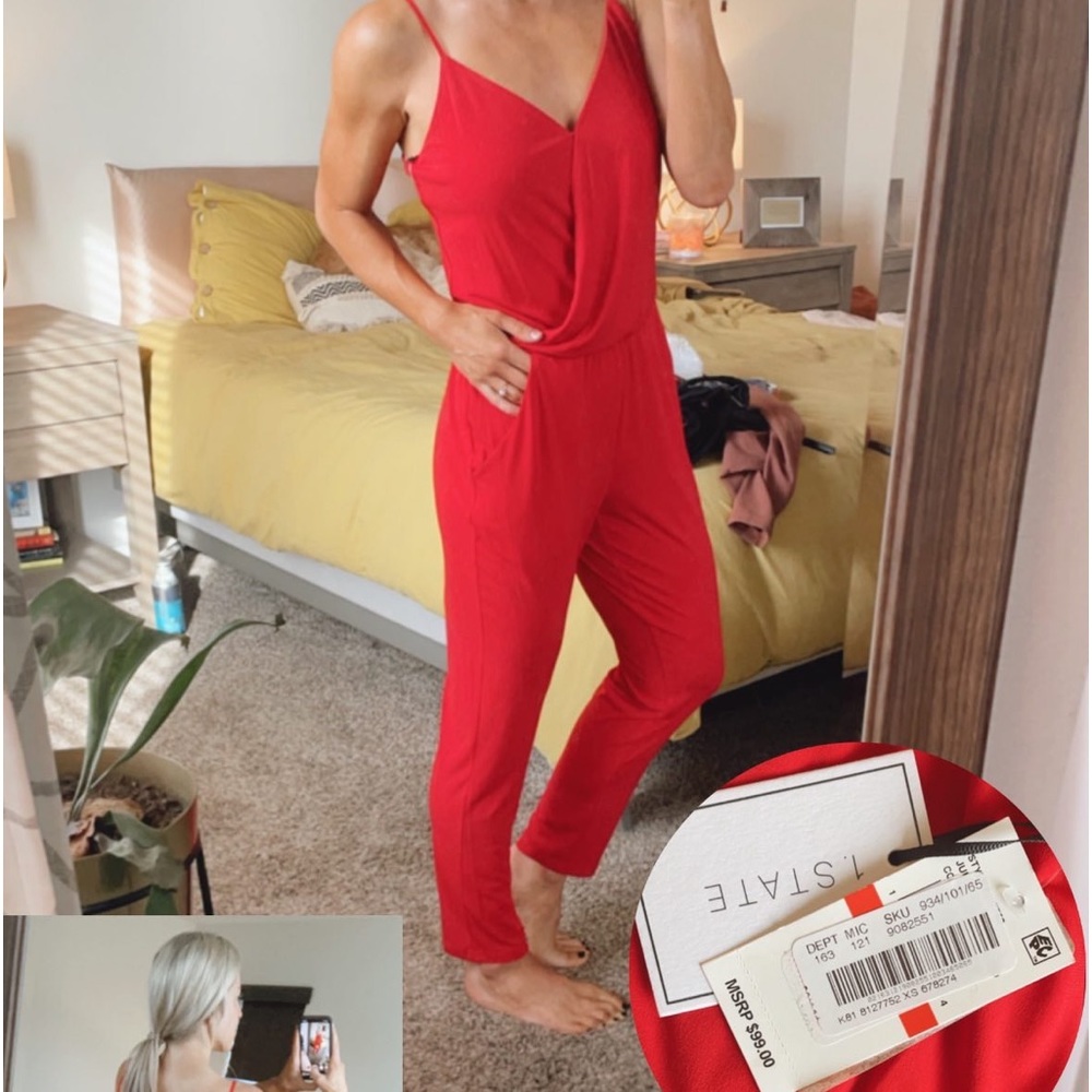 Red Jumpsuit 1 State NWT sz Xs